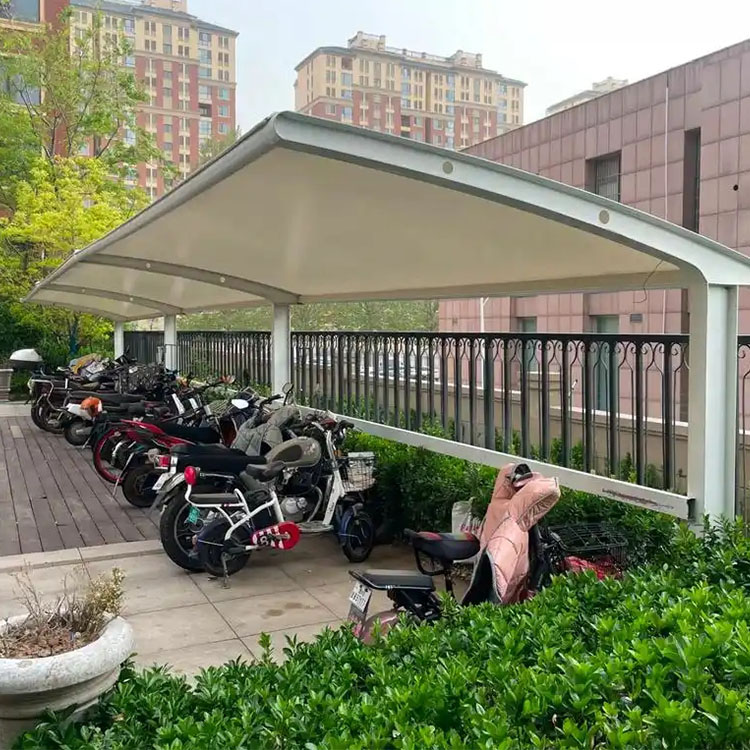 锡林浩特市膜结构电动车棚